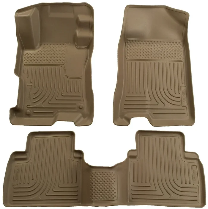 2006-2011 Honda Civic (4DR) WeatherBeater Combo Tan Floor Liners by Husky Liners (98413)