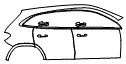 2025 Mercedes Benz GLA SUV 250 4MATIC Door and Rear Fender Kit – PPF