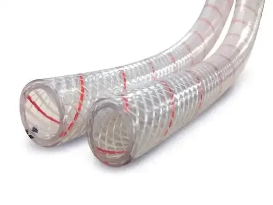 3/4′ CLR REINF PVC W/RED TRACER 50′