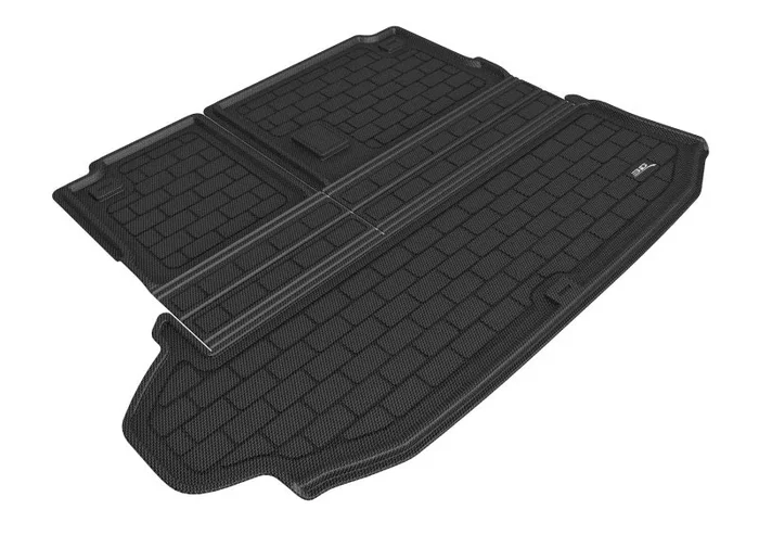 3D MAXpider 20-21 Toyota Highlander No Subwoofer Kagu Seat Back Protector Cargo Liner – Black