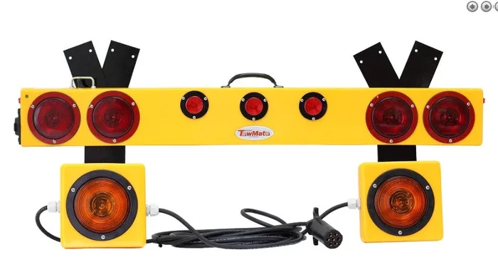 48″ Wireless Light Bar w/Four 4″ Round STT Lights, 3 DOT Markers