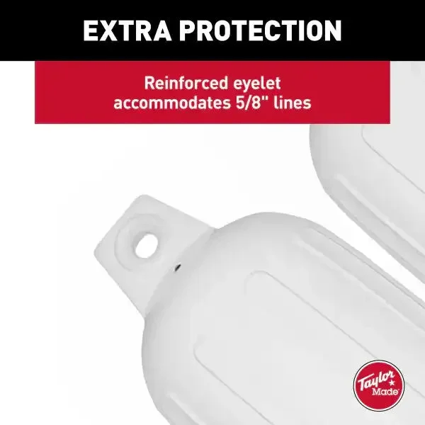 6′ X 22′ BG FENDER 2 PK.WHITE W/BLK