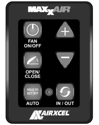 6 KEY WALL CONTROL BLACK
