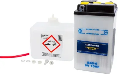 6V Standard Battery with Acid Pack B49-6