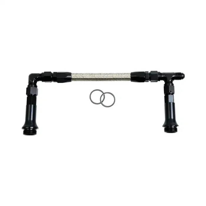 -8AN BLK DUAL INLET HOLLEY 4500