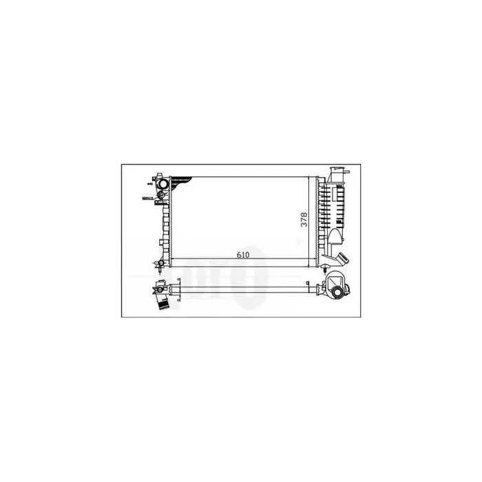 Abakus 0090170017 Engine Radiator for Citroen Xsara