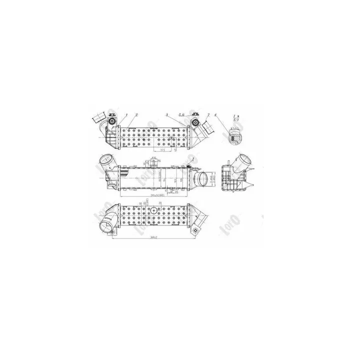 Abakus 0460180003 Intercooler