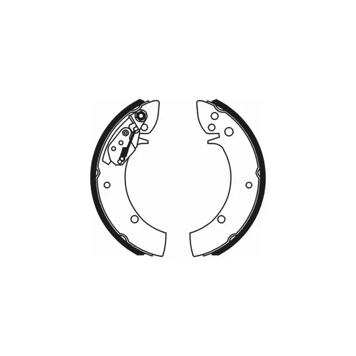 ABE C00015ABE Brake Shoe Set for Daewoo Lublin