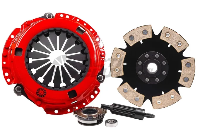 Action Clutch Stage 6 Iron Button 6-Puck Rigid Clutch Kit | 1992-2001 Honda Civic 1.5L/1.6L (ACR-0634)