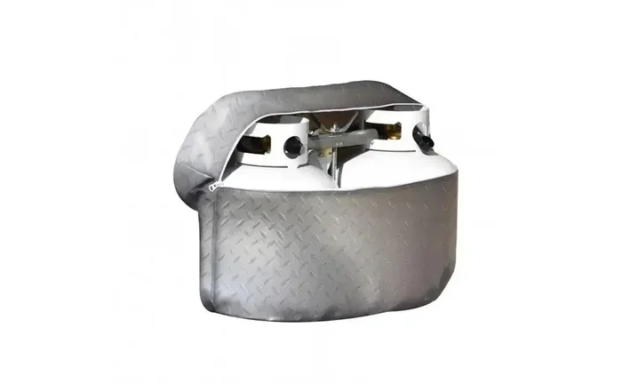 Adco 2713 Propane Tank Cover For Double 30 Pound Tanks Vinyl Diamond Plated Steel