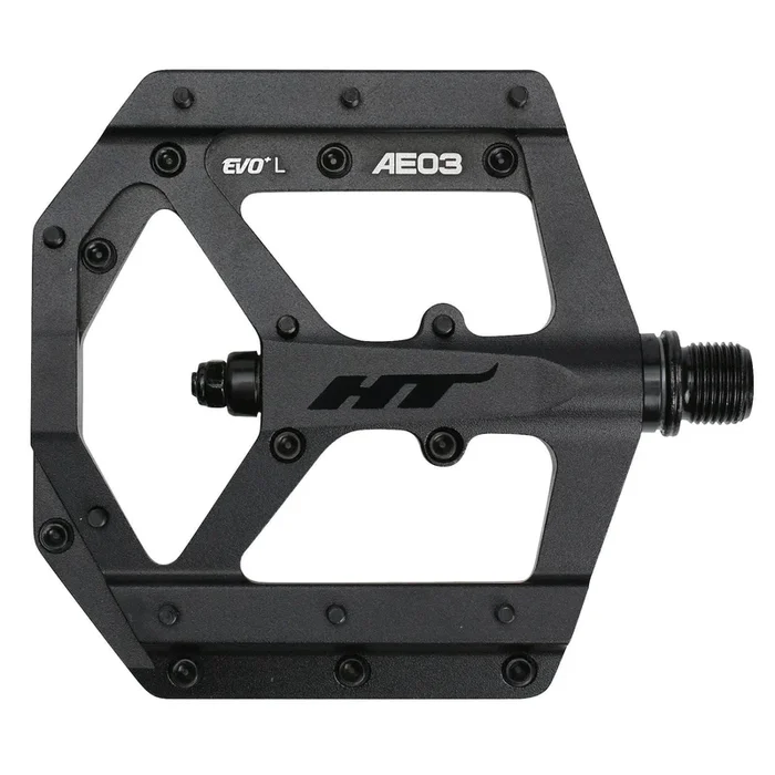 AE03 Evo+ Platform Pedals, CrMo – Stealth Black