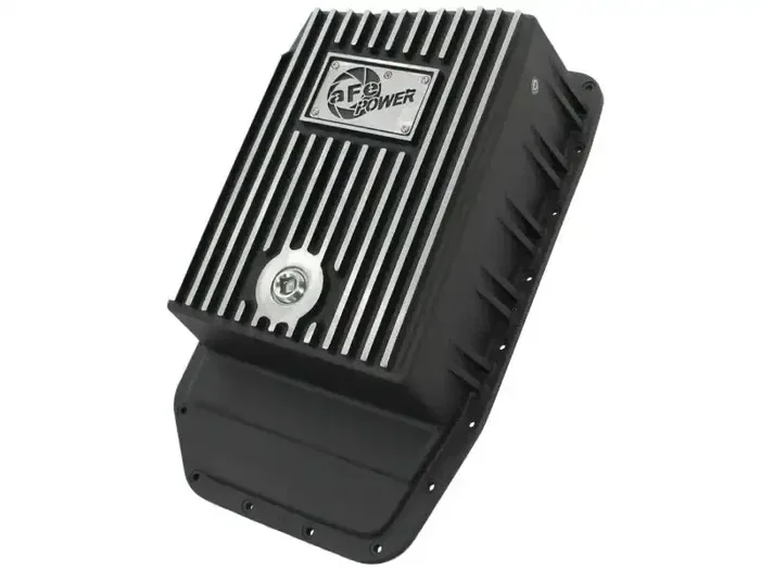 aFe 46-70172 Power Transmission Pan Black Machined 09-14 Ford 6R80 F-150 Trucks