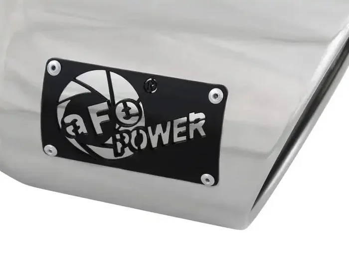 aFe 49T40601-P12 MACH Force-XP 304 SS Right Side Single Wall Polished Exhaust Tip 4in Inlet x 6in Outlet 12in L