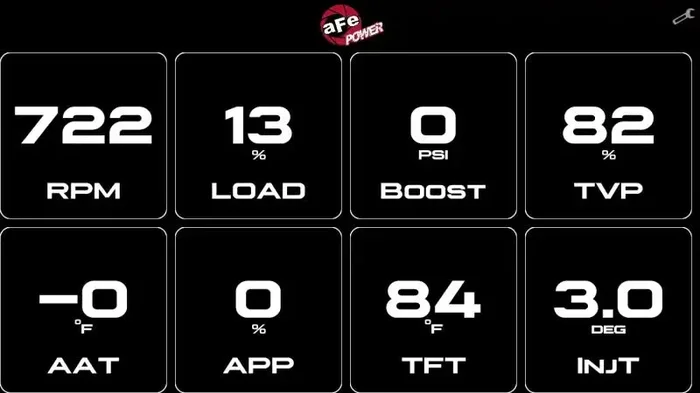 aFe 77-91001 AGD Advanced Gauge Display Digital 5.5in Monitor 08-18 Dodge/RAM/Ford/GM Diesel Trucks