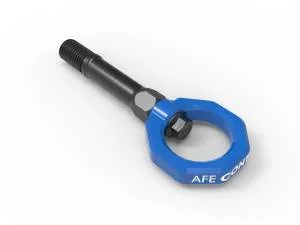 aFe CONTROL Front Tow Hook Blue Nissan Z 2023 V6-3.0L (tt) – 450-712001-L