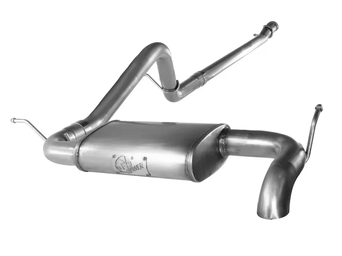 aFe Exhaust Jeep Wrangler JK (2012-2018) 2.5 ” Mach Force-Xp Hi-Tuck Series in 409 Stainless Steel w/ Single Exit