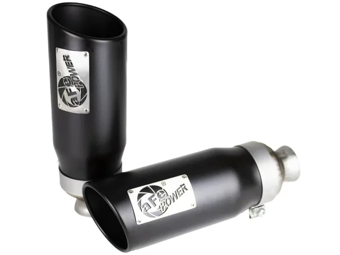 aFe MACH Force-XP 4-1/2in Steel OE Replacement Exhaust Tips – 2021+ Dodge Ram (5.7L V8) – Black