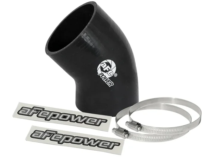 afe Magnum FORCE Intake Coupling Kit (3 IN ID to 3-1/4 IN ID x 45 Deg.) Elbow Coupler – Black