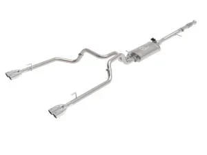 aFe Power Gemini XV 3 IN 304 Stainless Steel Cat-Back Exhaust System w/ Cut-Out Polished GM Silverado/Sierra 1500 19-23 V8-5.3L – 49-34139-P