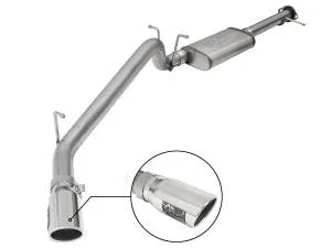 aFe Power MACH Force-Xp 3 IN 409 Stainless Steel Cat-Back Exhaust System w/Polished Tip GM Colorado/Canyon 15-22 L4-2.5L/15-16 V6-3.6L – 49-44058-P