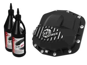 aFe Power Pro Series Front Differential Cover Black w/ Oil Jeep Wrangler (JL) 18-23/ Gladiator (JT) 20-23 (Dana M210) – 46-71031B