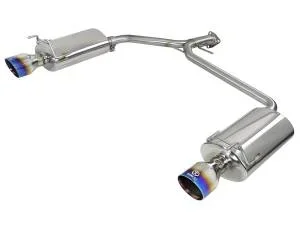 aFe Power Takeda 2-1/4 IN to 1-3/4 IN 304 Stainless Steel Axle-Back Exhaust w/ Blue Flame Tip Honda Accord Sport Sedan 13-17 L4-2.4L – 49-36604-L