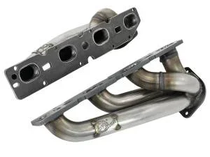 aFe Power Twisted Steel 304 Stainless Steel Short Tube Header Dodge Challenger/Charger 09-23 V8-5.7L – 48-32021