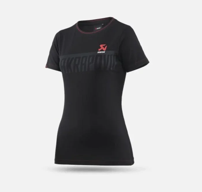 Akrapovic Womens Corpo T-Shirt Black – S