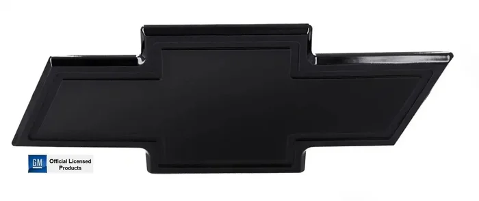 All Sales 96097K AMI CHEVY BOWTIE TAILGATE EMBLEM W/BORDER- BLACK POWDERCOAT