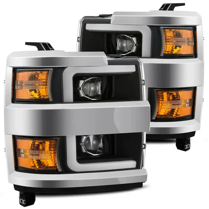 AlphaRex 880215 – Projector Headlights Plank Style Design Black