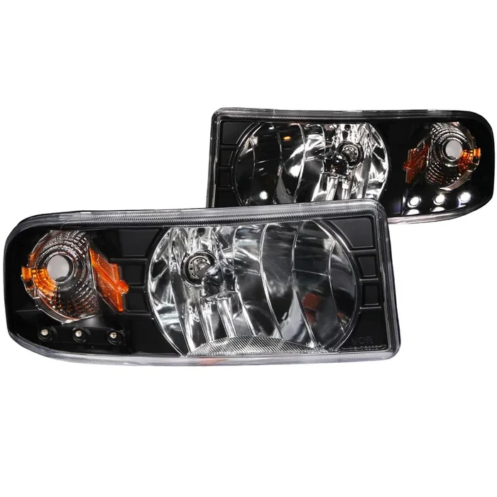Anzo Crystal Headlights Dodge Ram 1500 (94-01) 2500/3500 (94-02) Ram Sport (94-98) [w/ LED -1 PC] Black or Chrome Housing