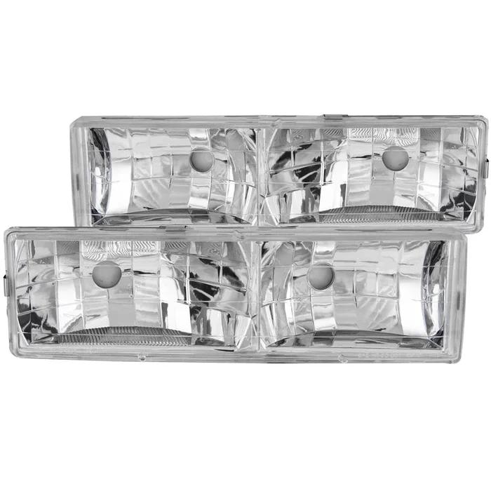 Anzo Crystal Headlights GMC Yukon (1992-1999) [Chrome Housing w/o Bulbs] 111136