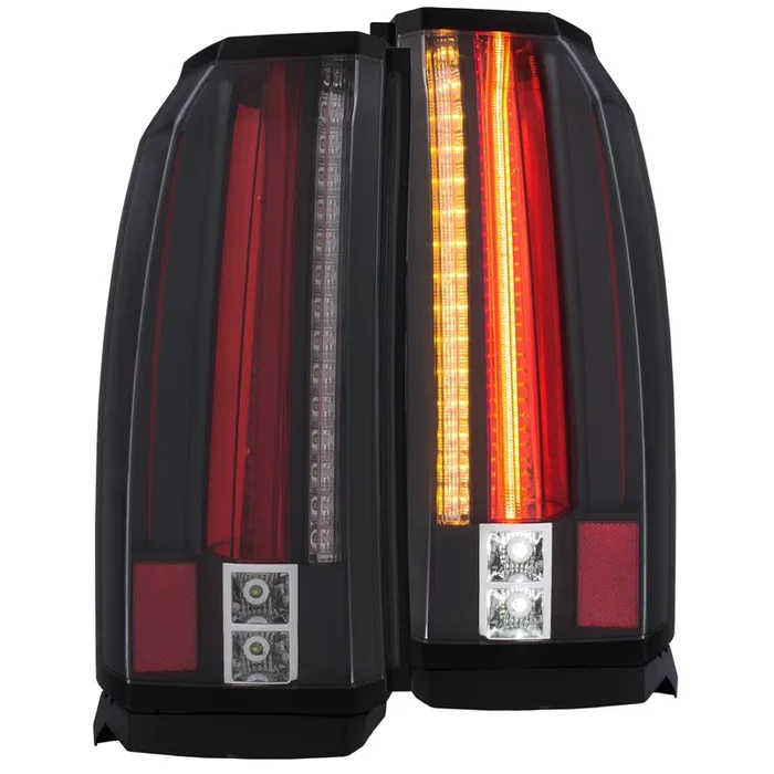 Anzo LED Tail Lights GMC Yukon / Yukon XL / Denali (15-19) Black / Smoked / Chrome