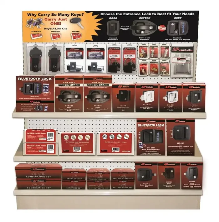 AP Products 013-4020 Plan-O-Gram Key’d-A-Like Locks 4 Foot With 4 Each Of 013-2270
