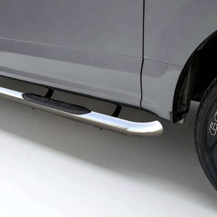 ARIES 204036-2 – 3 Round Polished Stainless Side Bars, Select Chevrolet, GMC C, K