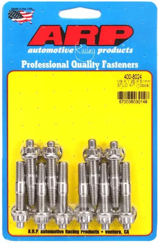 ARP 400-8024 M8X1.25X51MM BROACHED STD
