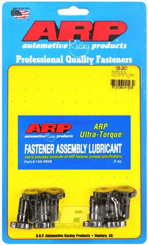 ARP Auto Racing 156-2801 Clutch Flywheel Bolt For Use With Ford 5.0L Coyote Engines