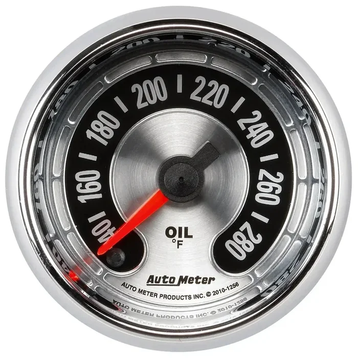 AutoMeter 1256 – GAUGE, OIL TEMP, 2 1/16″, 280?F, DIGITAL STEPPER MOTOR, AMERICAN MUSCLE
