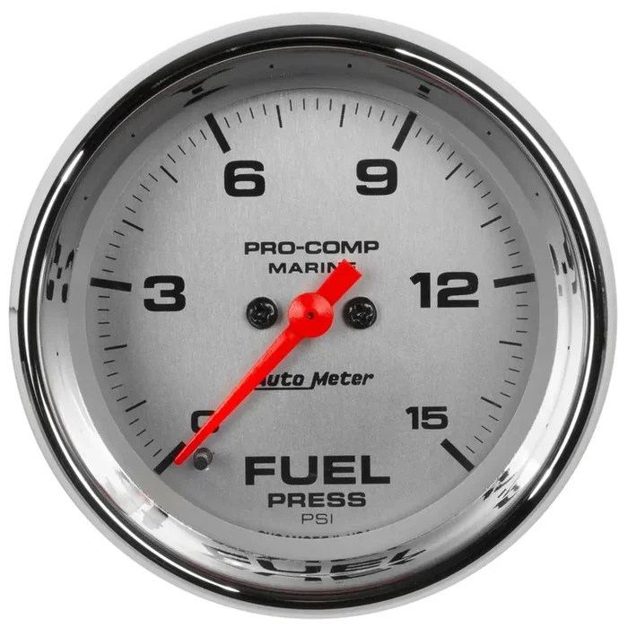 AutoMeter 200848-35 – GAUGE, FUEL PRESSURE, 2 1/16″, 15PSI, DIGITAL STEPPER MOTOR, MARINE CHROME