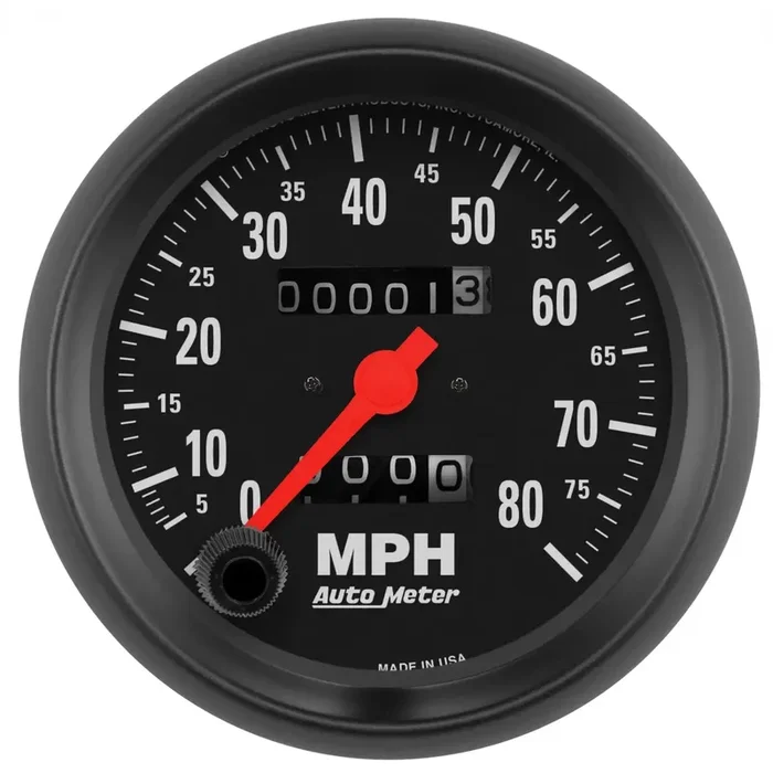 AutoMeter 2690 – GAUGE, SPEEDOMETER, 3 3/8″, 80MPH, MECHANICAL, Z-SERIES