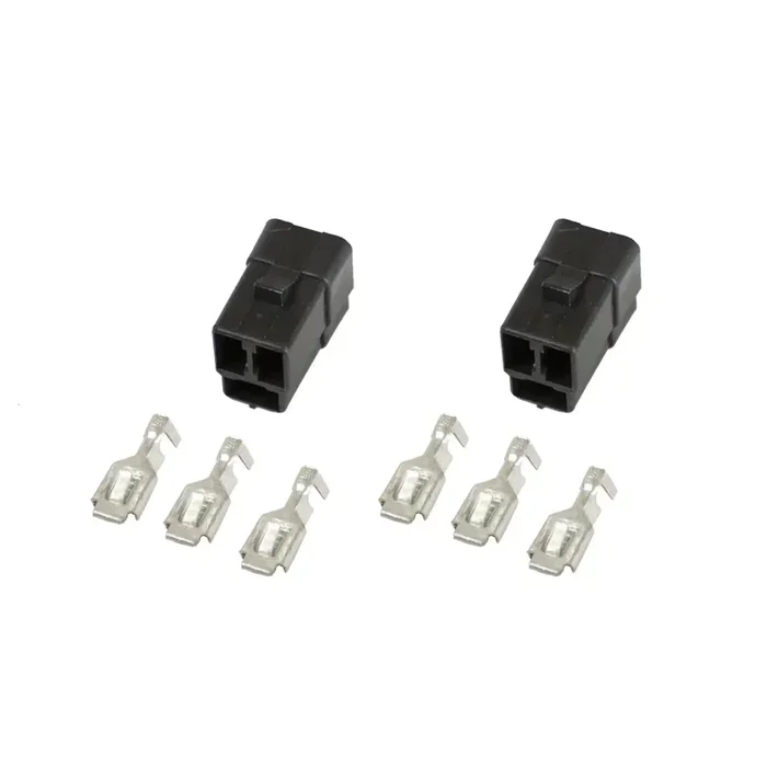 AutoMeter 3298 – CONNECTOR, WIRING, 3 TERMINAL, FOR ELEC. (SHORT SWEEP) GAUGES, QTY. 2