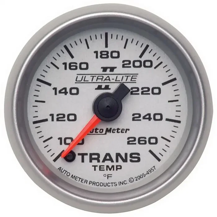 AutoMeter 4957 – GAUGE, TRANSMISSION TEMP, 2 1/16″, 100-260?F, DIGITAL STEPPER MTR, ULTRA-LITE II