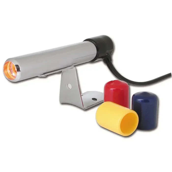 AutoMeter 5329 – SHIFT LIGHT, AMBER LED, PEDESTAL, CHROME, QUICK-LITE