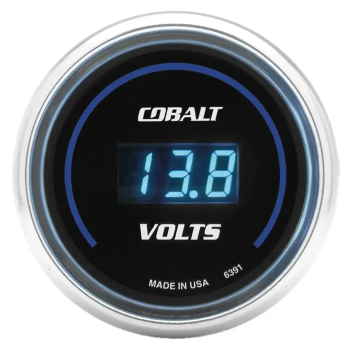 AutoMeter 6391 – GAUGE, STEREO VOLTAGE, 2 1/16″, 19V, DIGITAL, COBALT