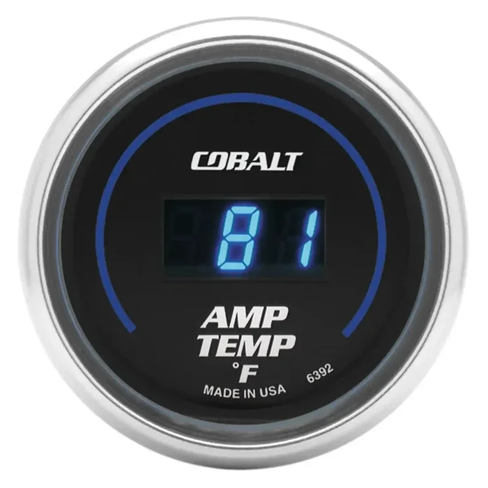 AutoMeter 6392 – GAUGE, STEREO AMP TEMPERATURE, 2 1/16″, 250?F, DIGITAL, COBALT