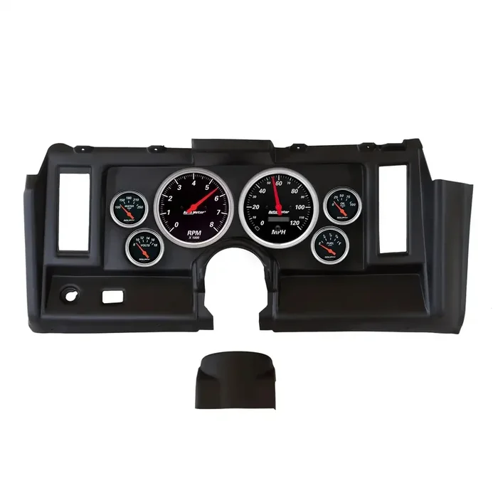 AutoMeter 7021-DB – GAUGE KIT, 6 PC, CAMARO 69, TACH/MPH/FUEL/OILP/WTMP/VOLT, DESIGNER BLACK