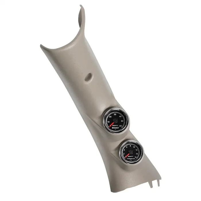 AutoMeter 7082 – DIESEL GAUGE KIT, A-PILLAR, RAM 10-19, BOOST/EGT, 60PSI/2000?F, FACT. MATCH