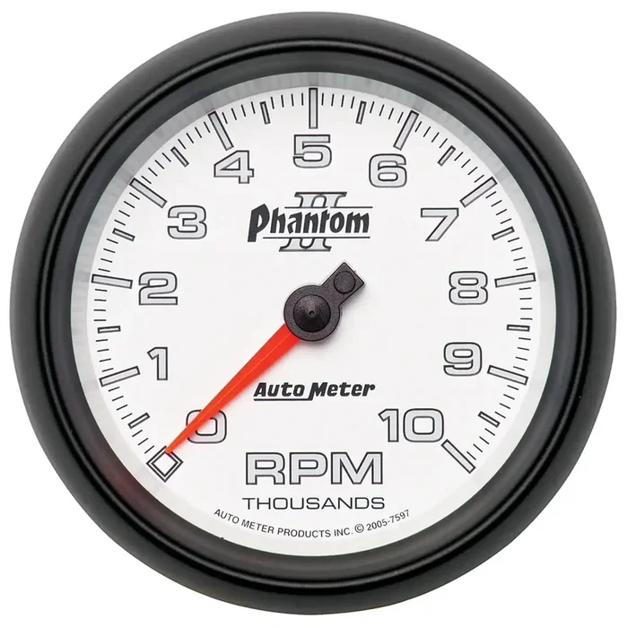 AutoMeter 7597 – GAUGE, TACHOMETER, 3 3/8″, 10K RPM, IN-DASH, PHANTOM II