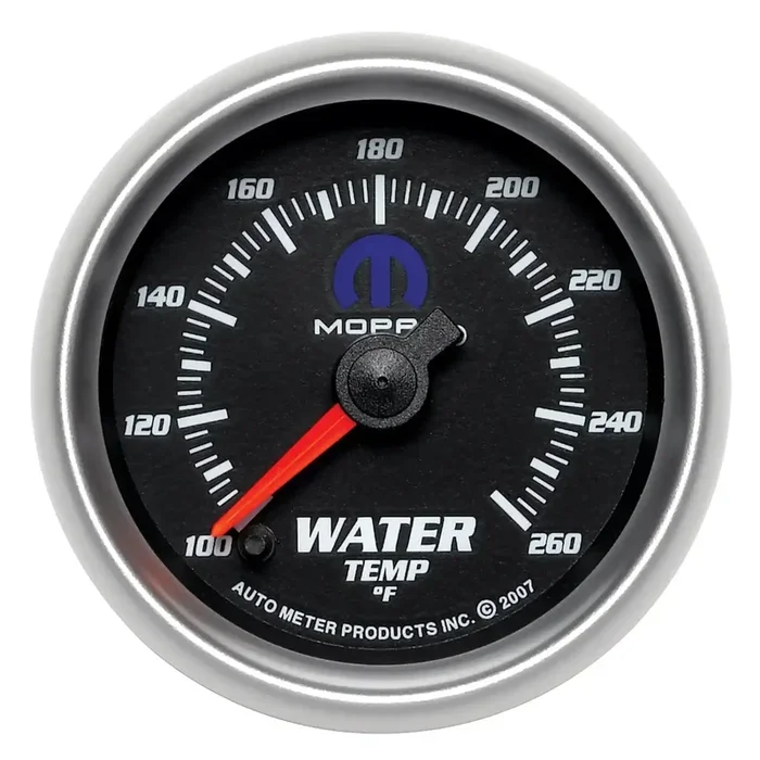 AutoMeter 880018 – GAUGE,WATER TEMP,2 1/16″,100-260 Degrees F,DIGITAL STEPPER MOTOR,BLACK,MOPAR