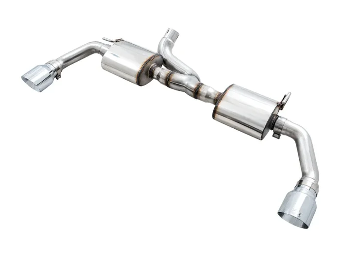 AWE Tuning 07-18 Jeep Wrangler JK/JKU 3.6L Tread Edition Axle-Back Dual Exhaust – Chrome Silver Tips